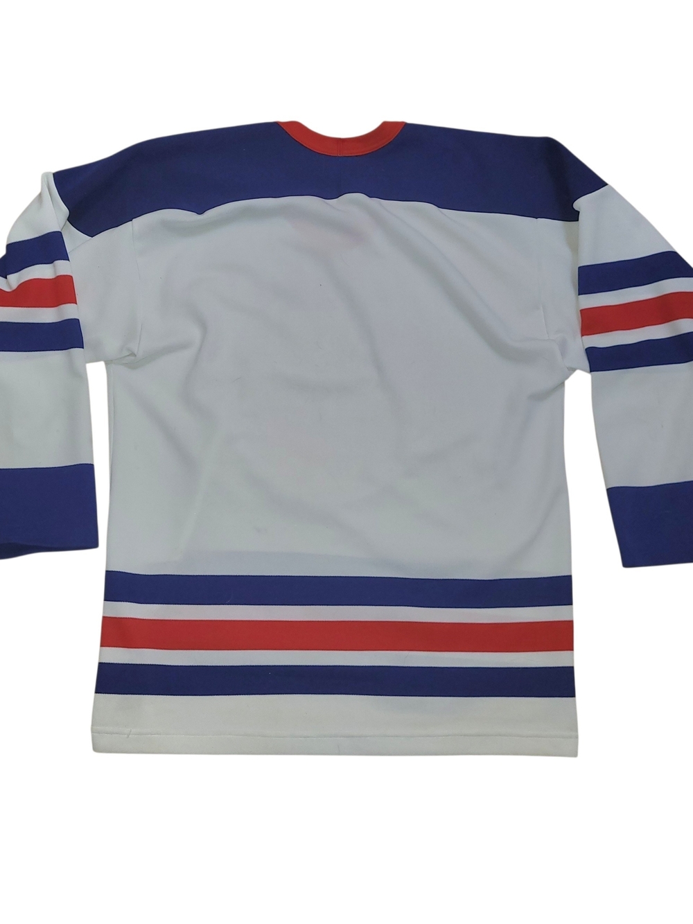 Vintage 90s Edmonton Oilers NHL White Retro Hockey Jersey - Orange Logo - Picture 3 of 4